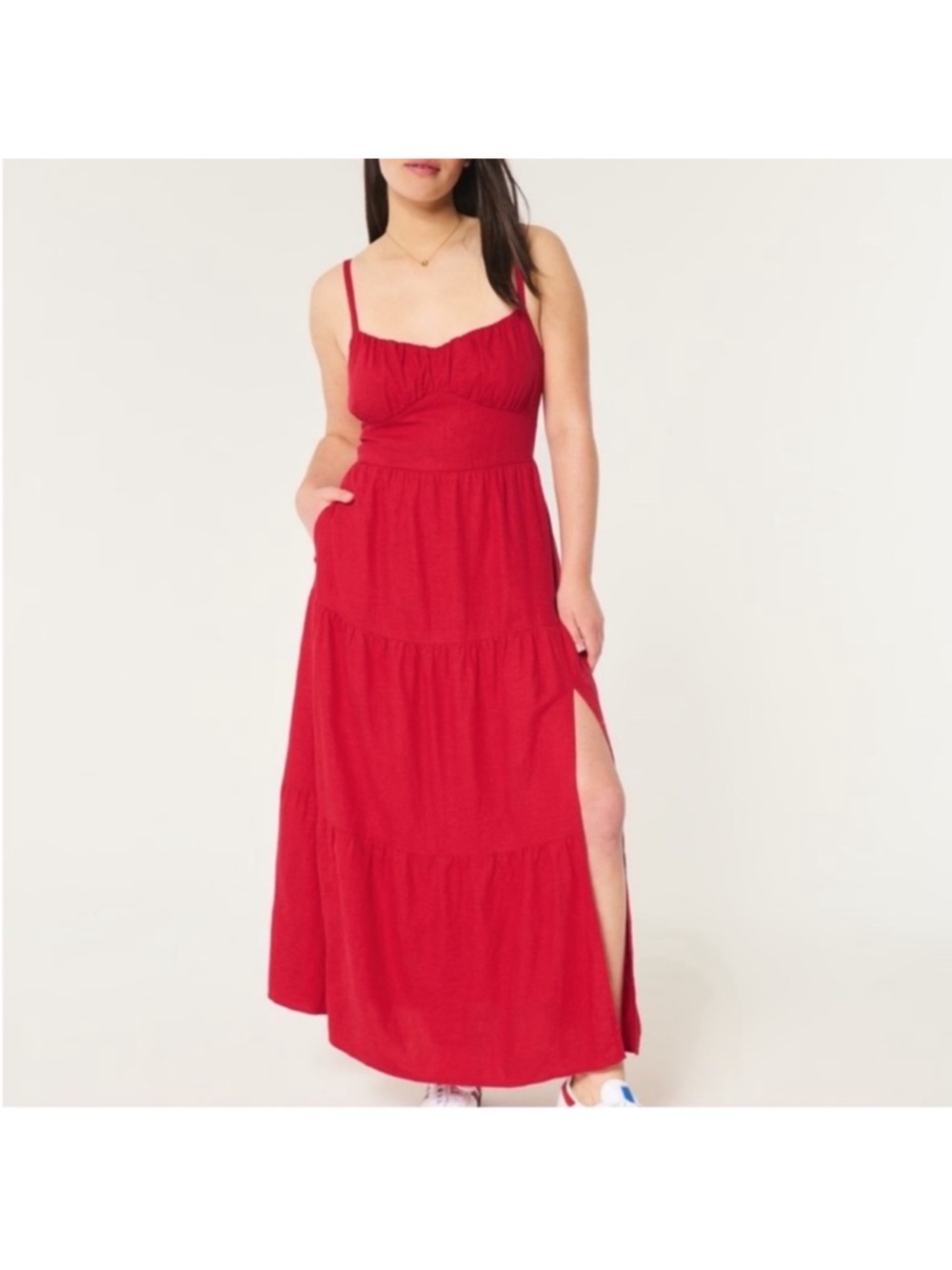 Hollister Maxi Dress-linen blend